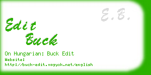 edit buck business card